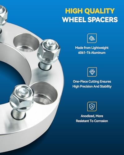 8×170 Wheel Spacer, 3″ Lug Centric Wheel Spacers Fit for F-25-0 Super Duty, F