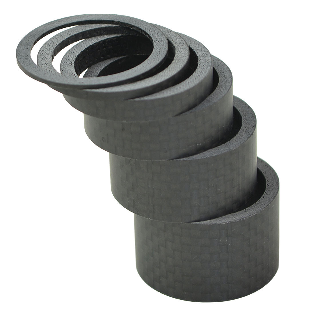 1″ OMNI Racer WORLDS LIGHTEST Carbon Fiber Headset Spacers 2,3,5,10,15,20 MATTE