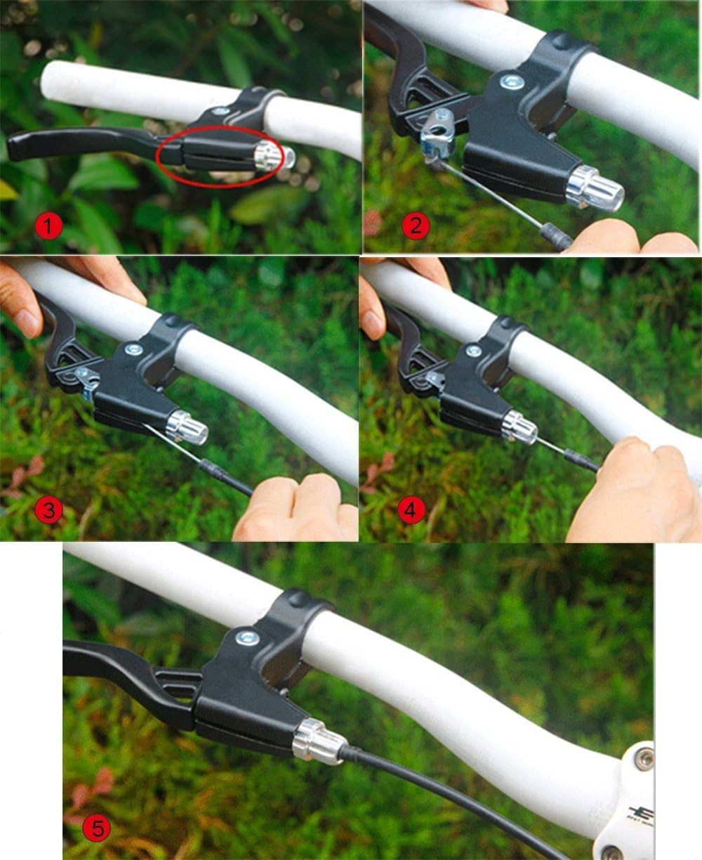 Lightweight Black Aluminum Brake Handles – Ambidextrous Design for Cyclists