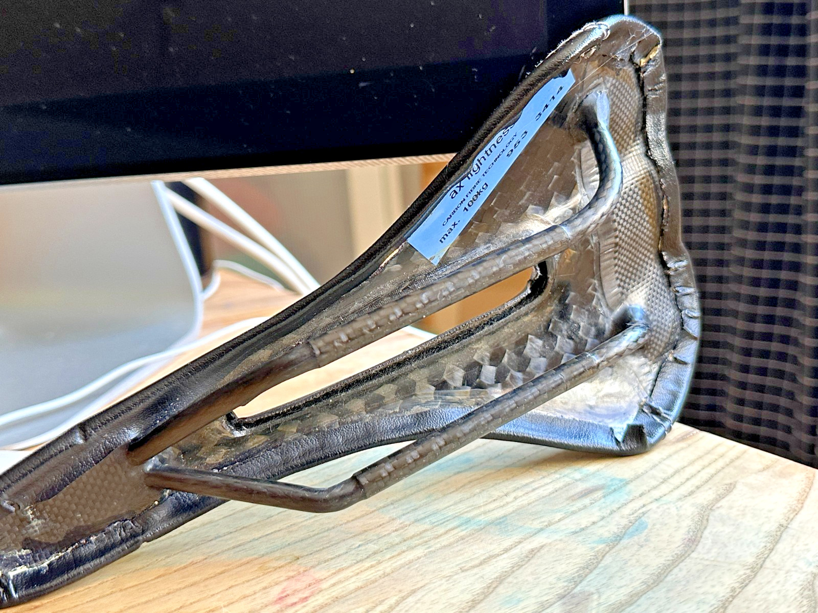 AX-Lightness Leaf Plus 3K Saddle Carbon Fiber Road Bike Ultra Light