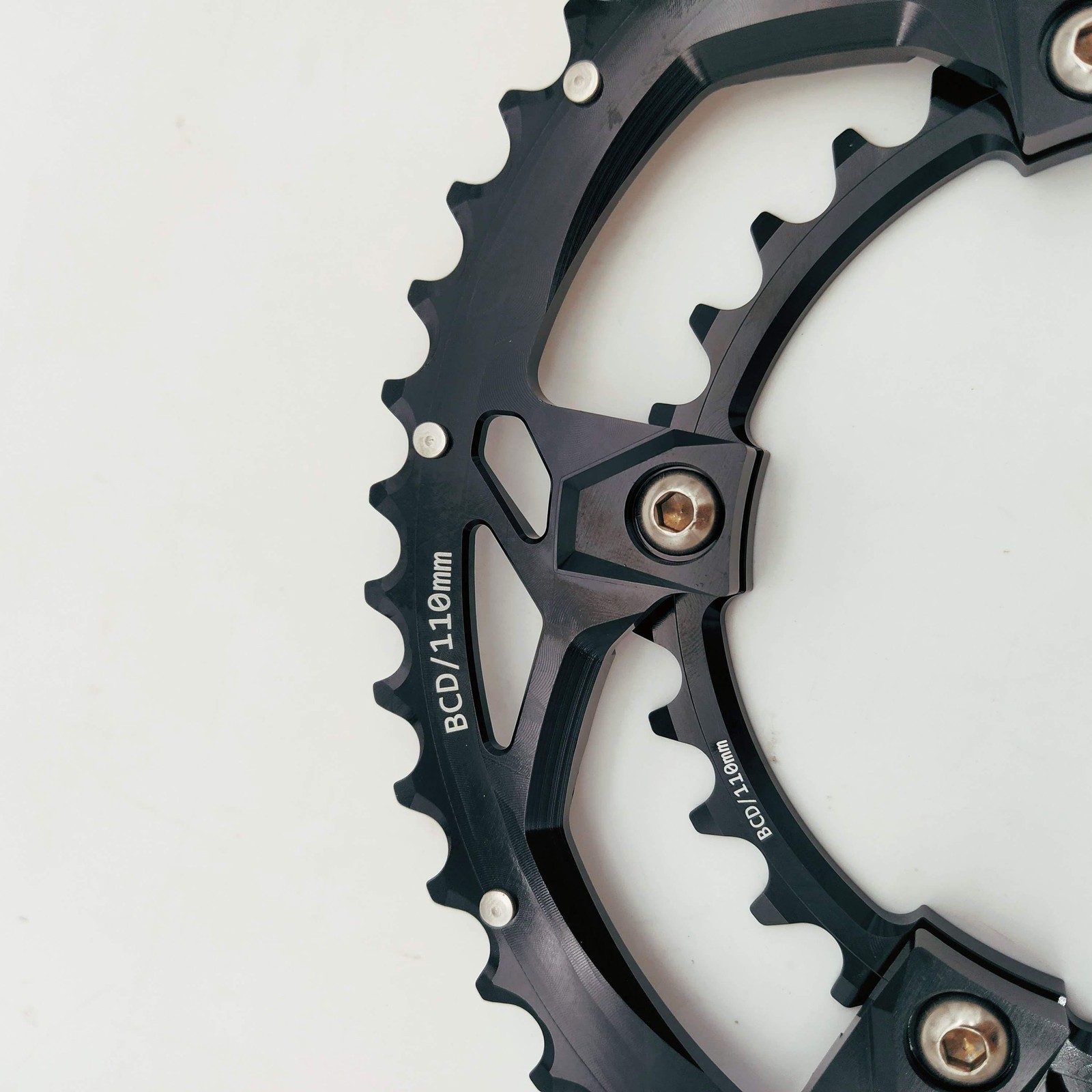 bikinGreen CNC 46/30T BCD 110 For Non Hidden & Hidden 5 Bolts 9-12 SPD Chainring
