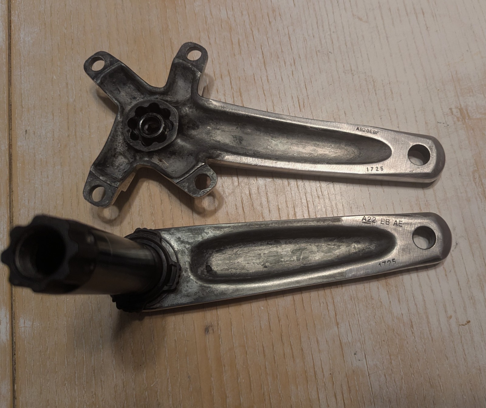 sram rival D1 Dub crankset 172.5 Polished «Budget Titanium»