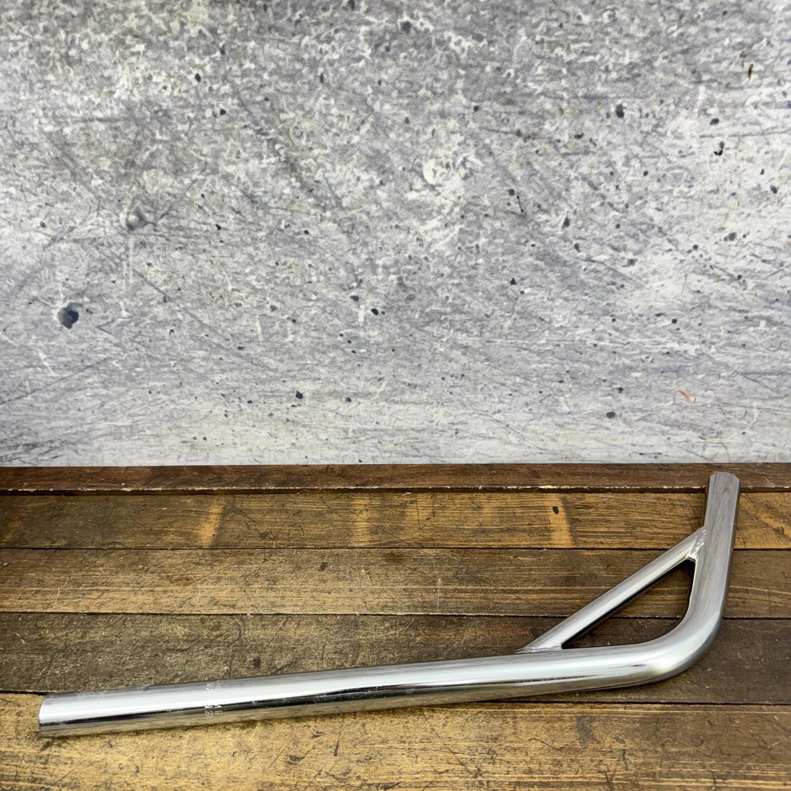 BMX Bicycle Layback Seatpost 22.2mm NOS Chrome Laid Back Steel Old School BMX