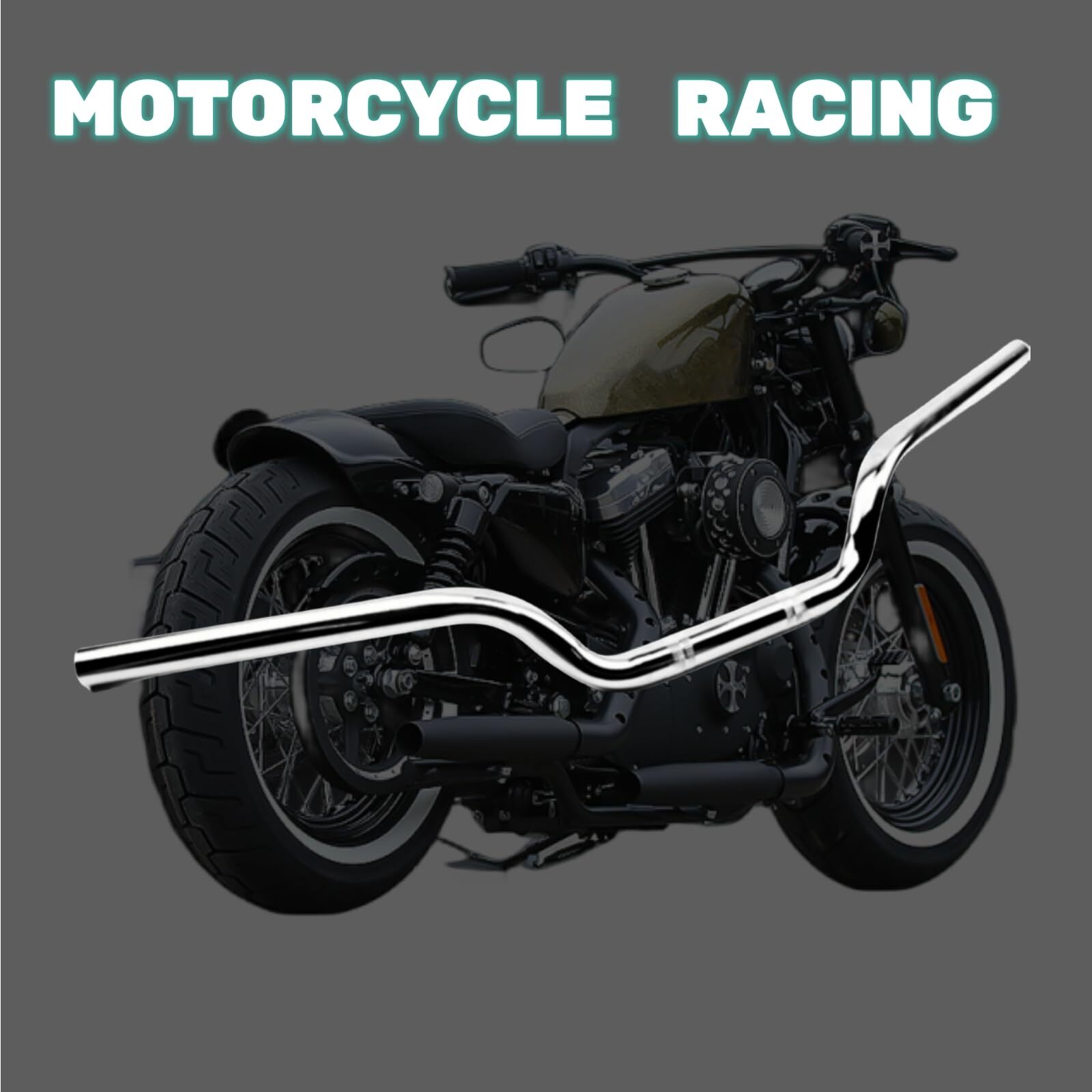 Motorcycle Handlebar 7/8″ 22mm Cafe Racer Handlebars Low Rise Drag Bars