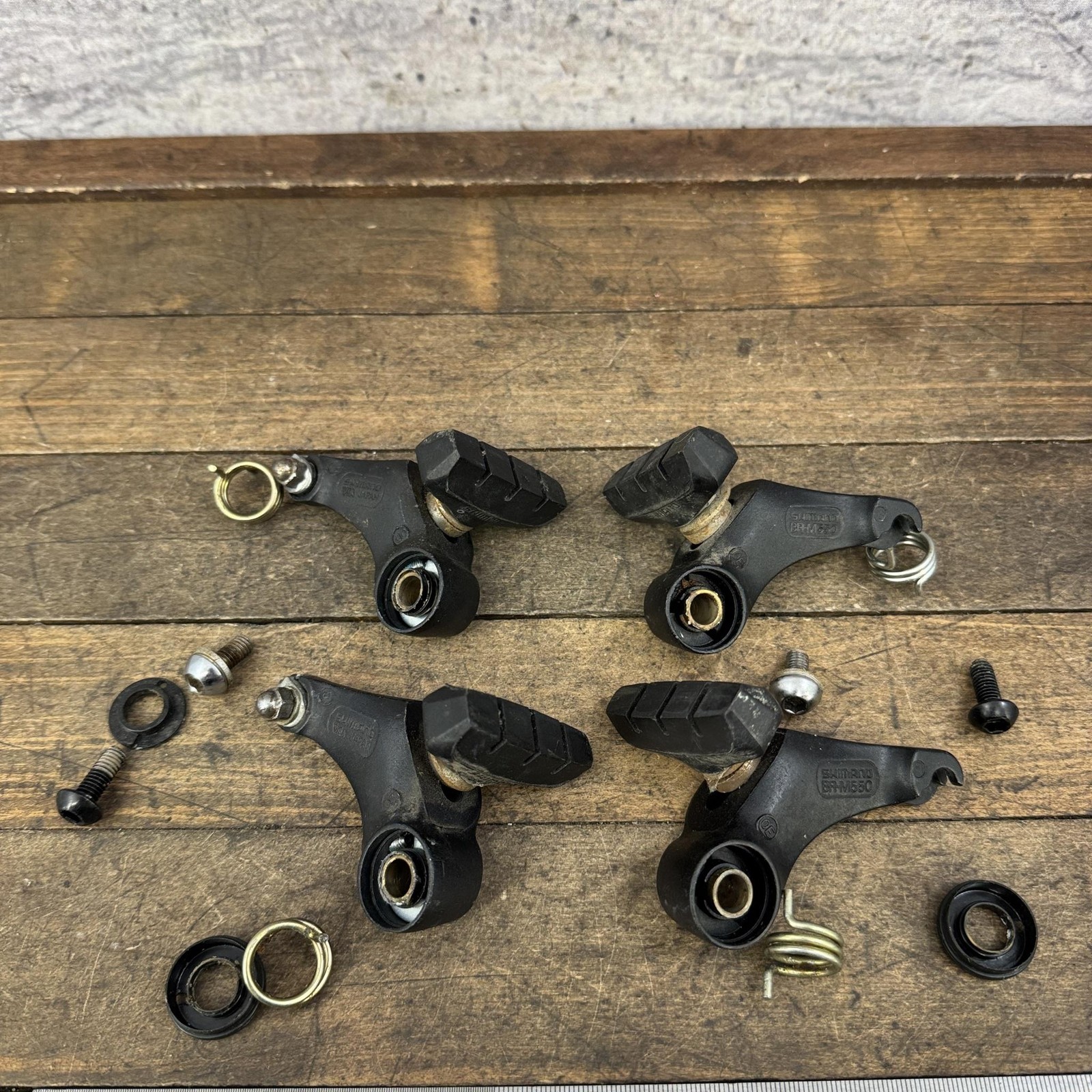 Vintage Shimano Deore LX BR-M550 Cantilever Brakes Set Black F/R MTB PARTS
