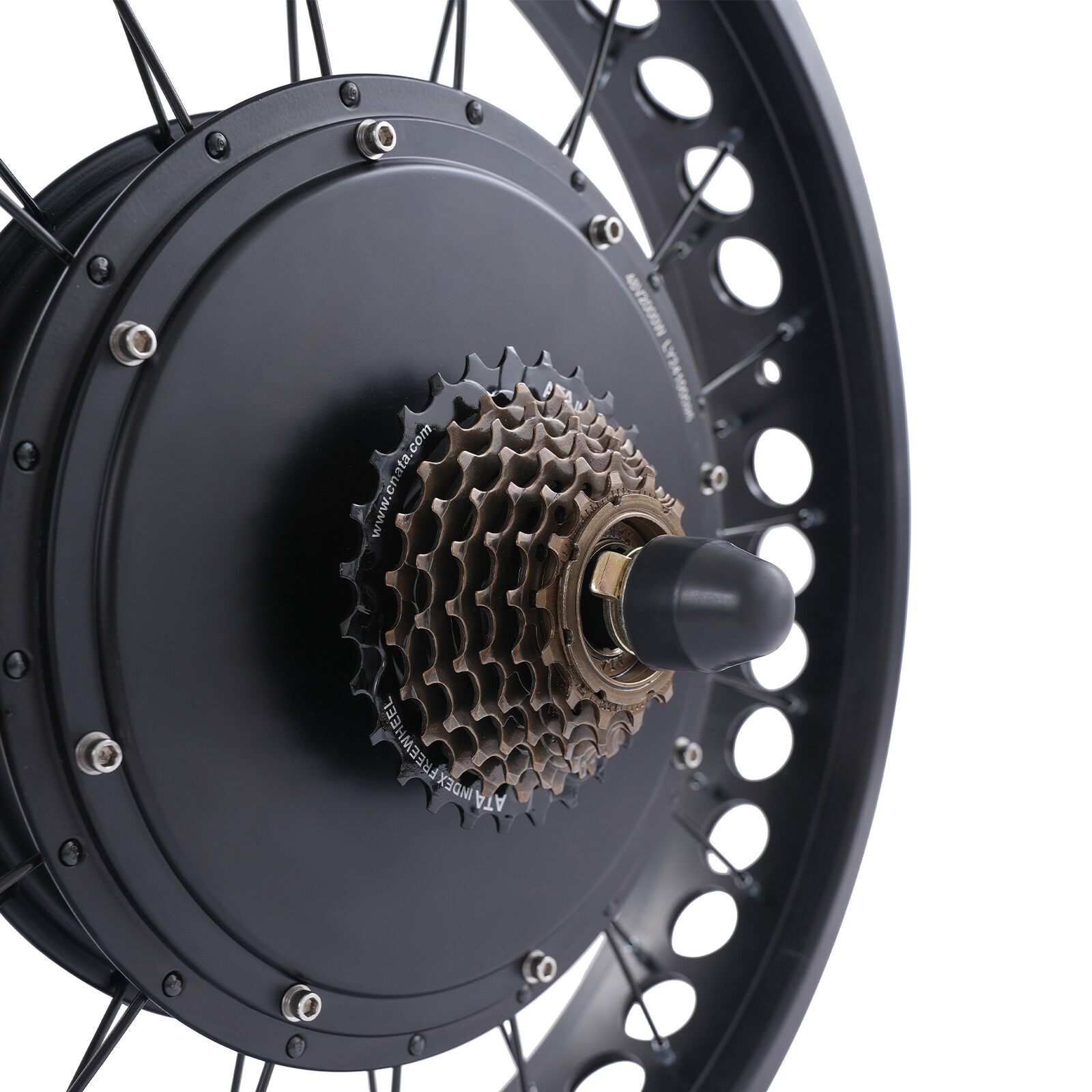 20″ 48V Fat Tire Electric Bike Rear Wheel Hub Motor Snow Bike Conversion Kit 2kW