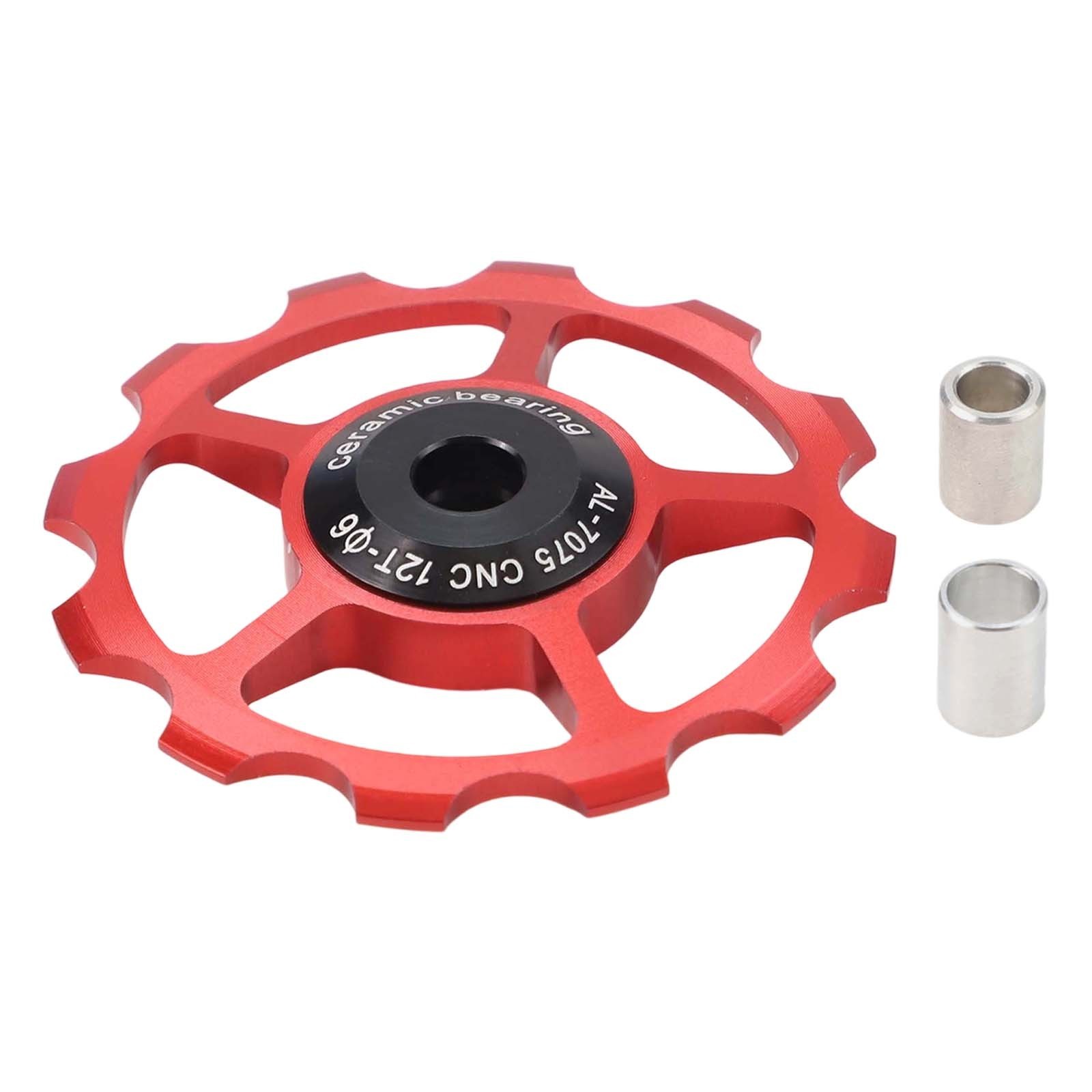 Pratical Rear Derailleur Pulley Aluminum Alloy Ceramics Sealed Steel Bearing