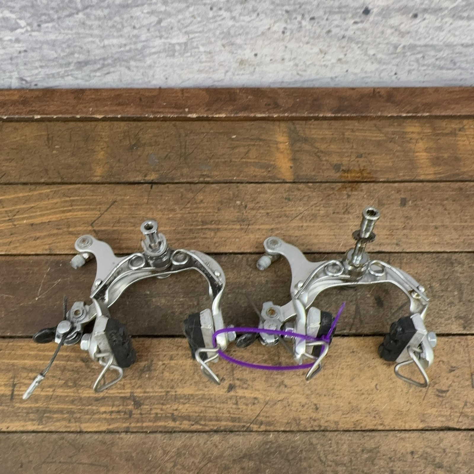 Vintage Shimano 600 Caliper Brakes Set Arabesque Road Bike Side Pull 80s