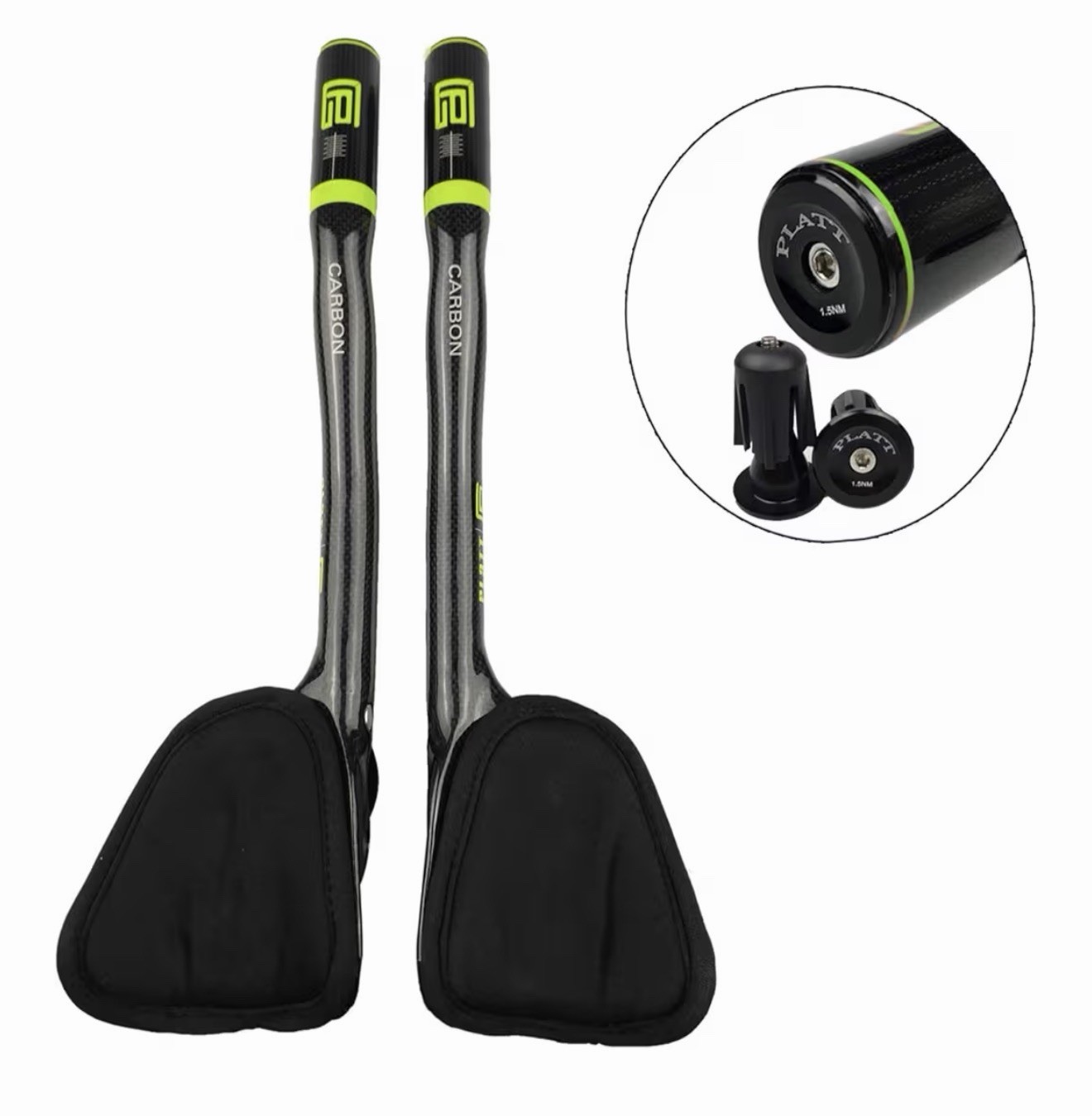 PLATT Carbon TT Handlebar Bicycle Aero Bars Tri Bars Cycling Rest Handlebar