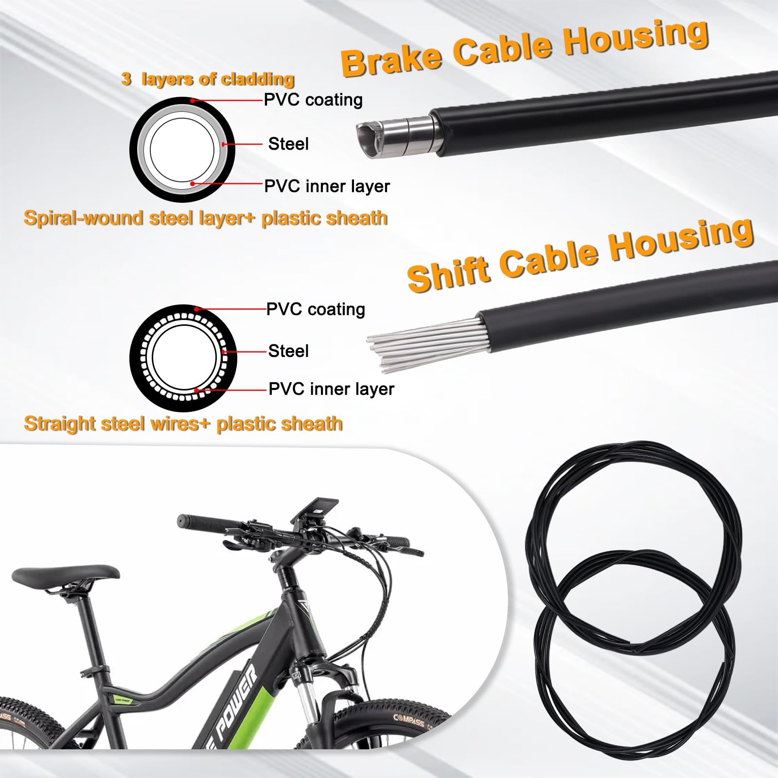 Stainless Steel Bicycle Wire Cutter Heavy Duty Brake Shift Cable Plier Tool