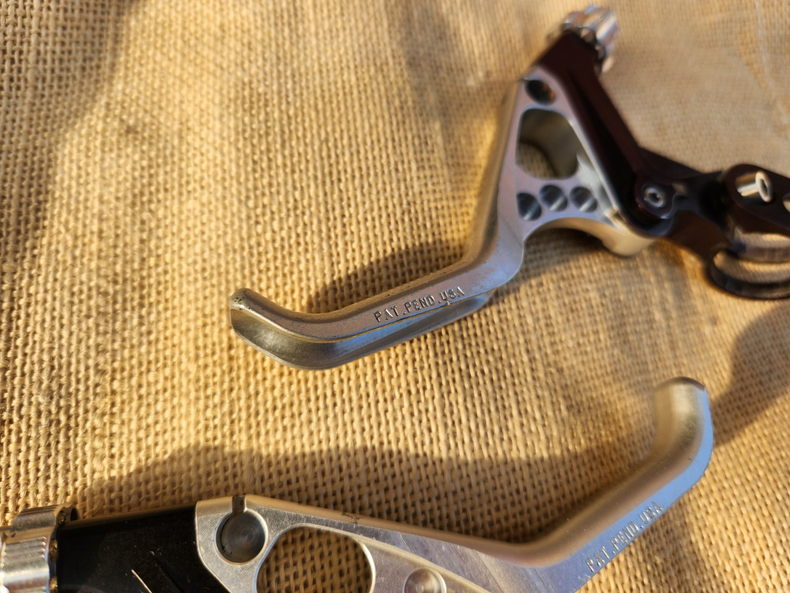 DEFECTIVE Altek Silver CNC VBrake Levers for Vintage Mountain Bike G3D