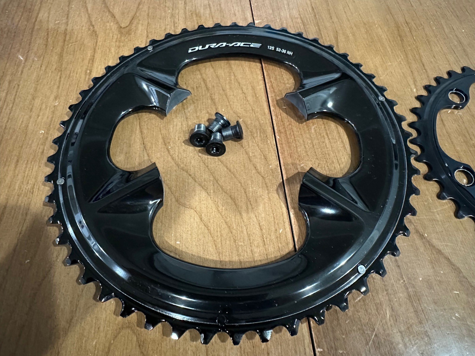 Shimano Dura-Ace FC-R9200 52t & 36t 52-36 NH Chainrings, 12-Speed 52/36 + Bolts