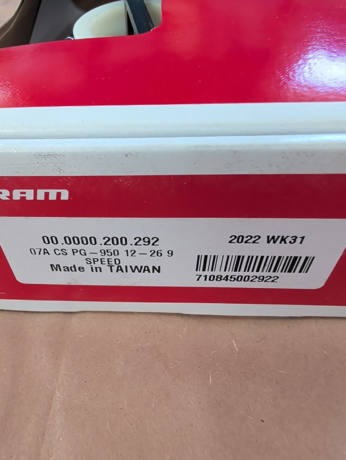 CASSETTE Sram PG-950 9sp 12-26t Silver UPC 710845002922