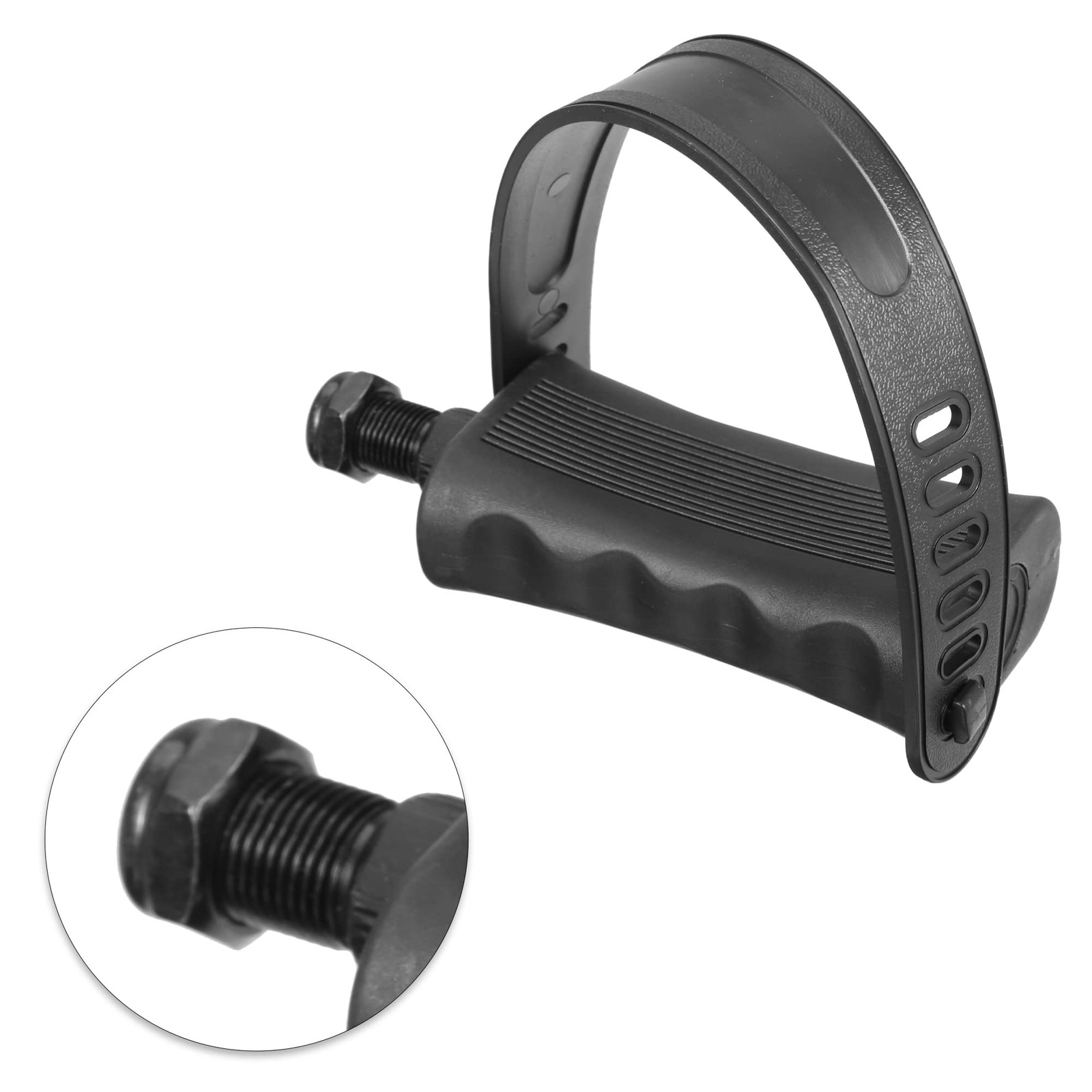 X AUTOHAUX 1 Pair Exercise Bike Pedals with Straps 9/16 Inch Spindle Cycling Par