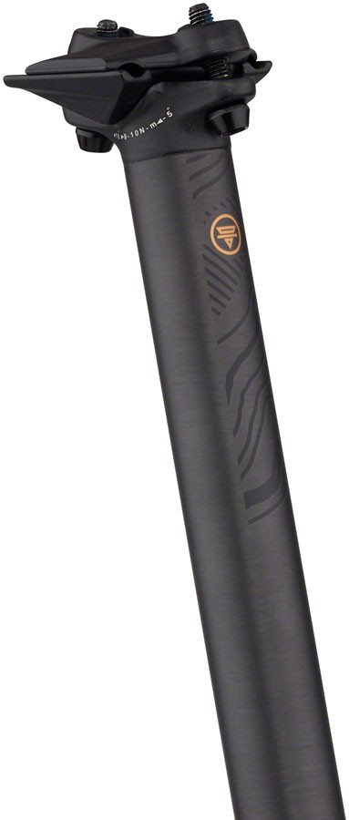 Teravail Stratum Carbon Seatpost – 27.2 x 400mm, 18mm Offset, Black