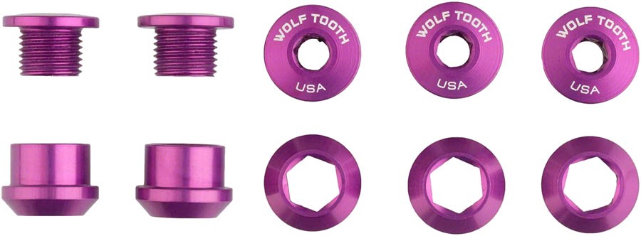 1x Chainring Bolt Sets – Wolf Tooth 1x Chainring Bolt Set – 6mm, Dual Hex