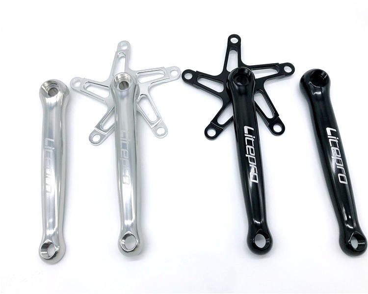 Litepro CNC Crankset BCD130 Crank Arm set 170mm for Brompton Birdy folding Bikes