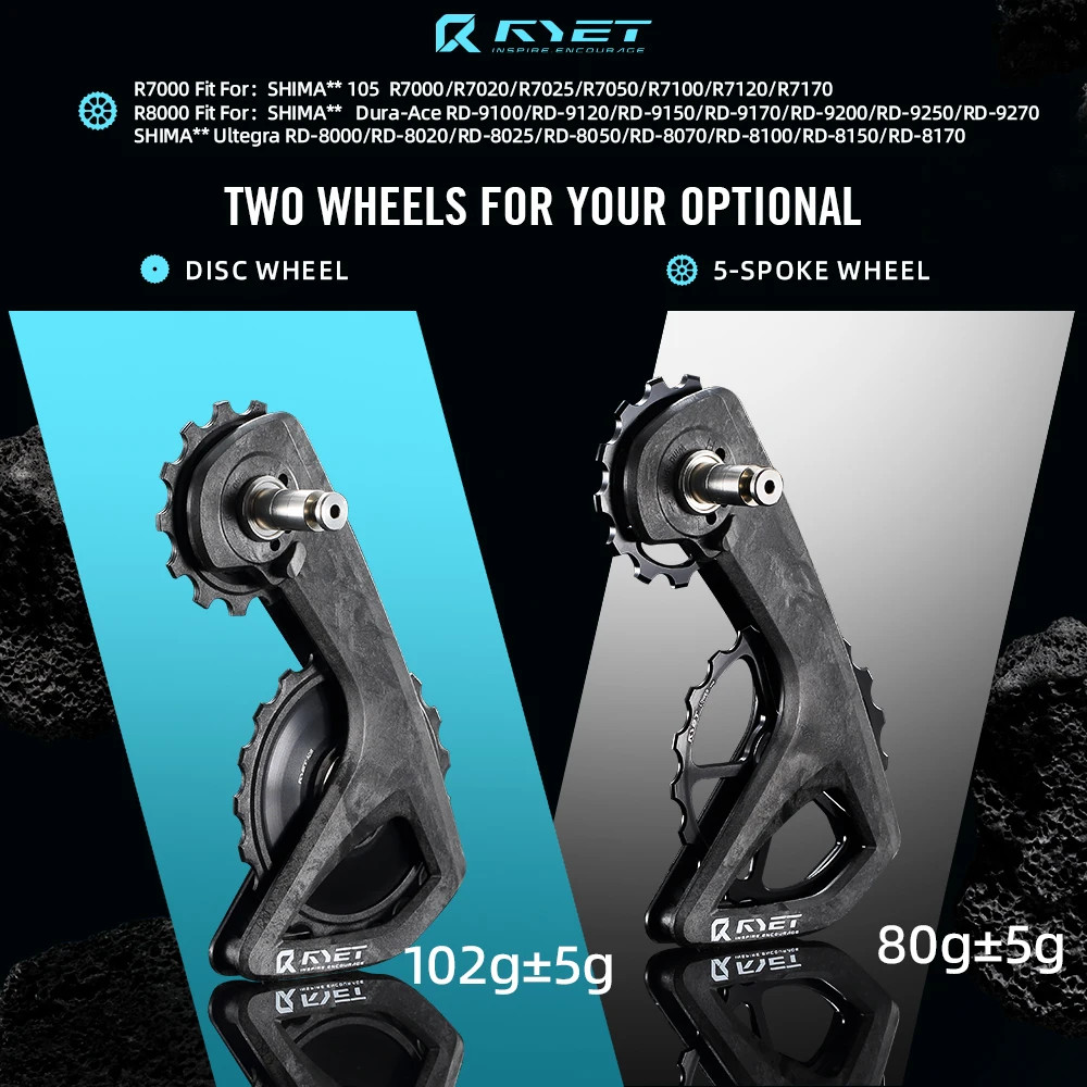 RS Ceramic Oversized Derailleur Pulley Wheel 13T-19T Pulley Wheel Fit for Shiman