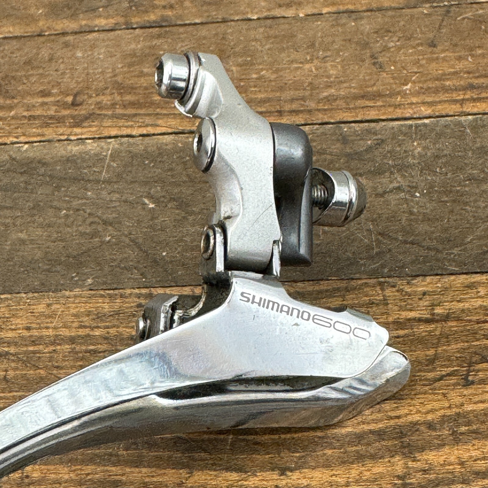 Vintage Shimano 600 FD-6401 Tri Color Front Derailleur Bottom Pull Braze On B1