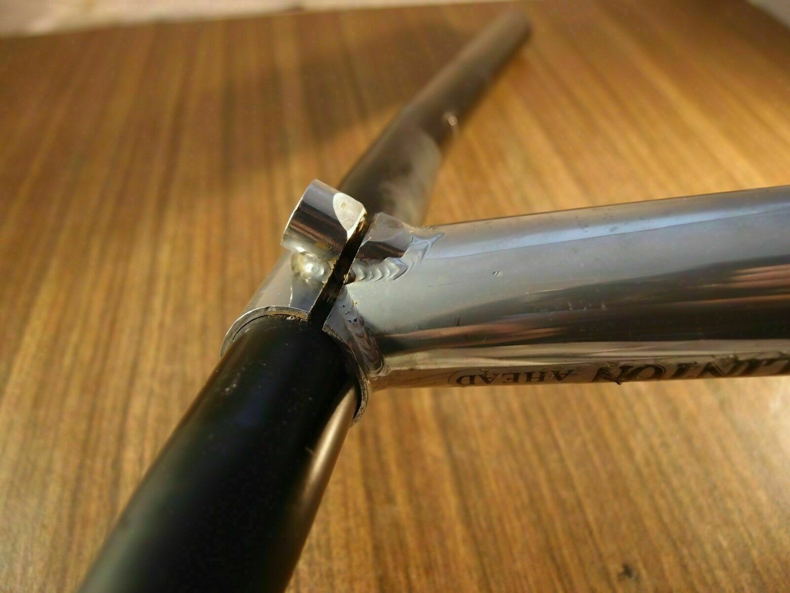 1990’s MTB aluminium handlebar & steel stem Clinton made in USA 1 1/8»