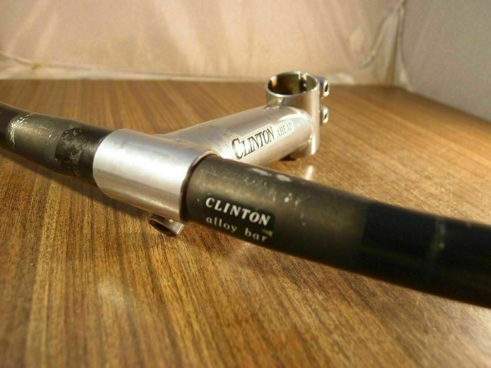 1990’s MTB aluminium handlebar & steel stem Clinton made in USA 1 1/8»