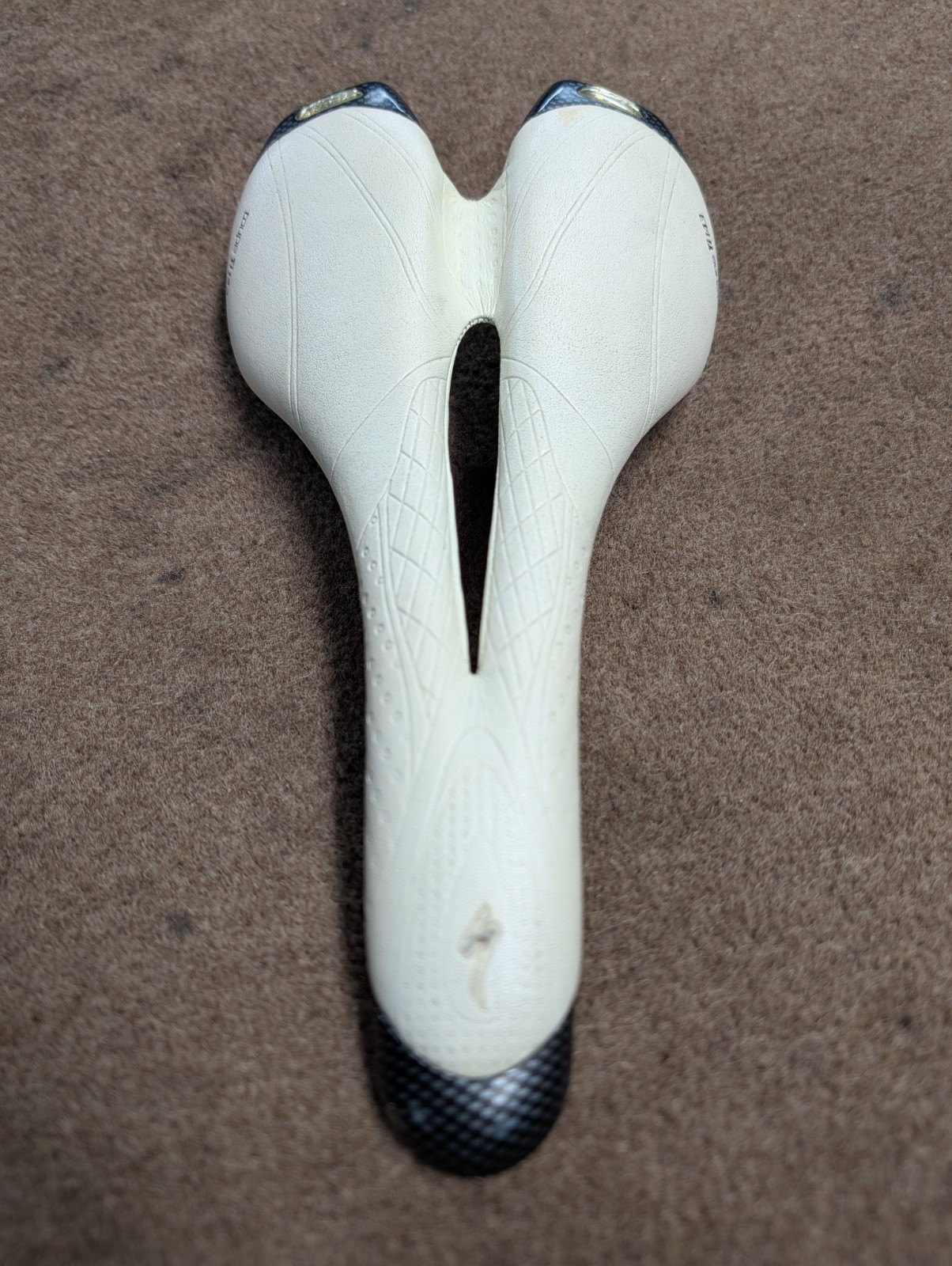 Specialized Toupe 143mm Hollow Ti Titanium Saddle White Nice!