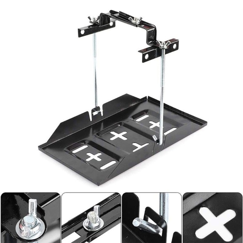 Car Battery Tie Down Mount Bracket Holder Bars StainlessSteel 19/23/27cm Rod