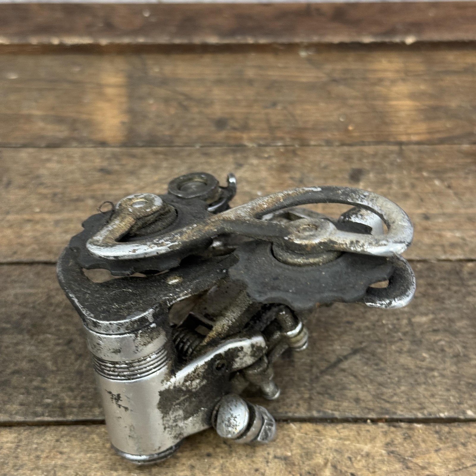Vintage Shimano Crane Rear Derailleur Short Cage Bolt-On Silver 214g Road Bike