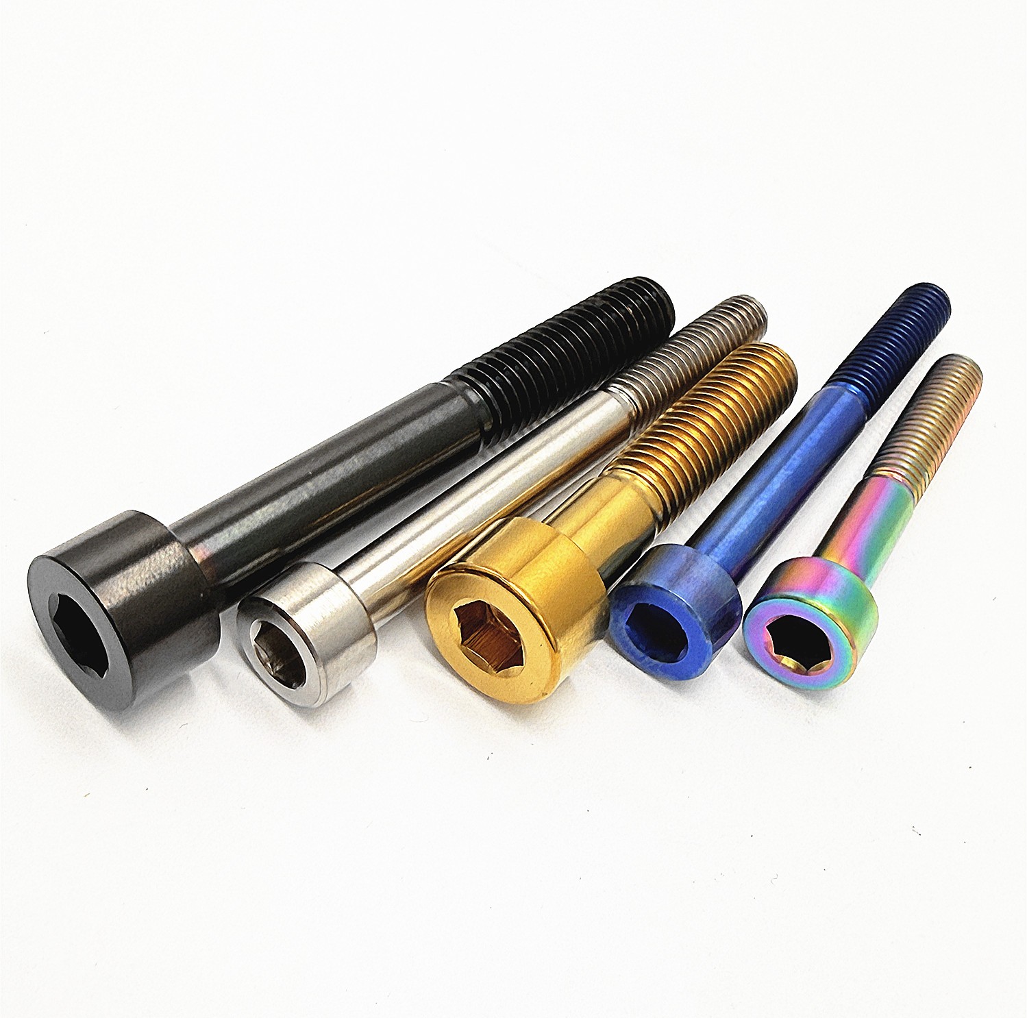 Titanium Bolt M8x15 20 25 30 35 40 45 50 60 70mm Socket Cap Hex Allen Ti Screws