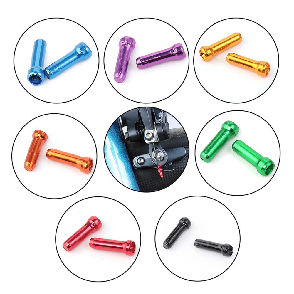 50x Brake Shifter Bike Bicycle Inner Cable Tips Wire End Crimps Wire Tail Cap-US