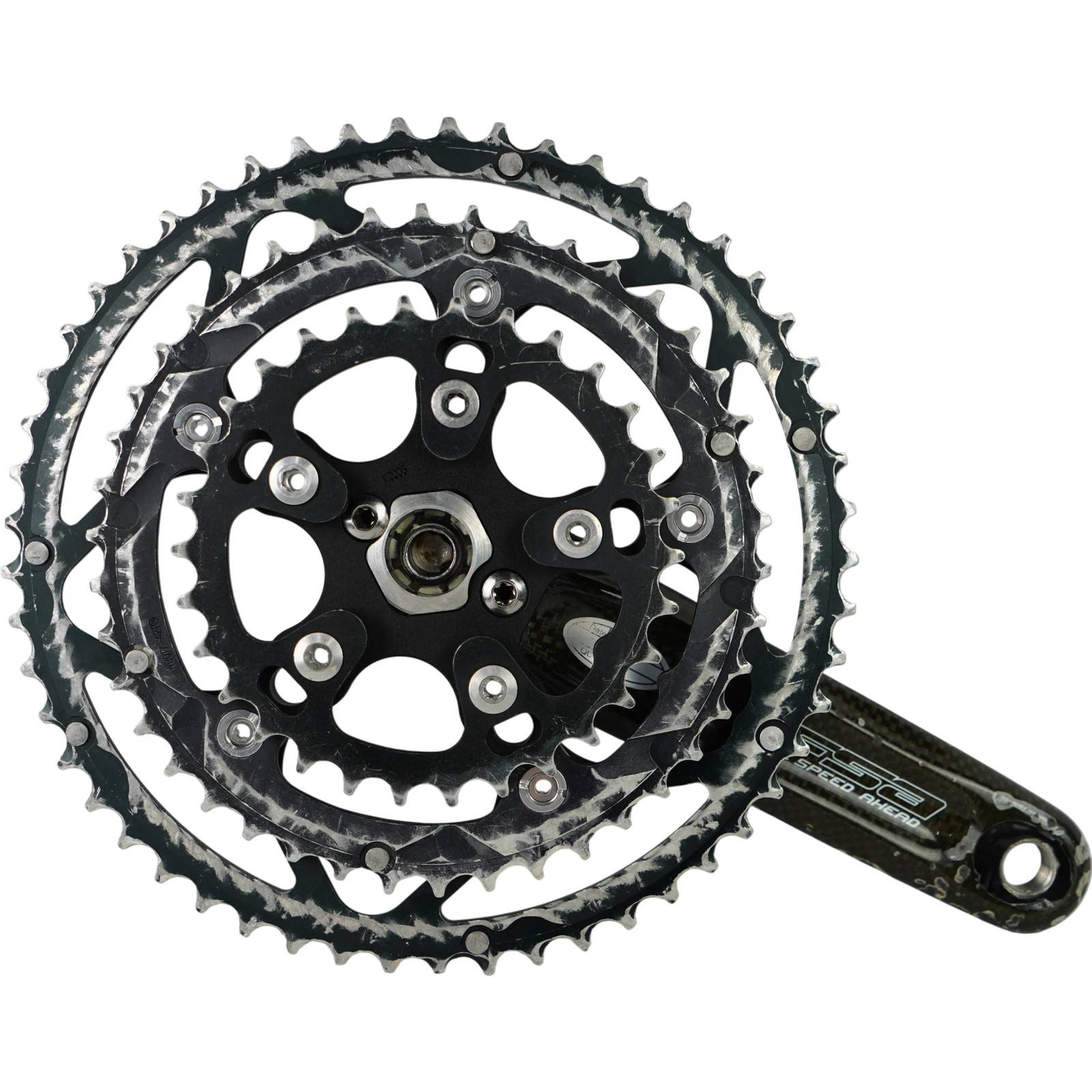 FSA Full Speed Ahead Carbon 3x Road Crankset W/ 53/42/30t Chainrings