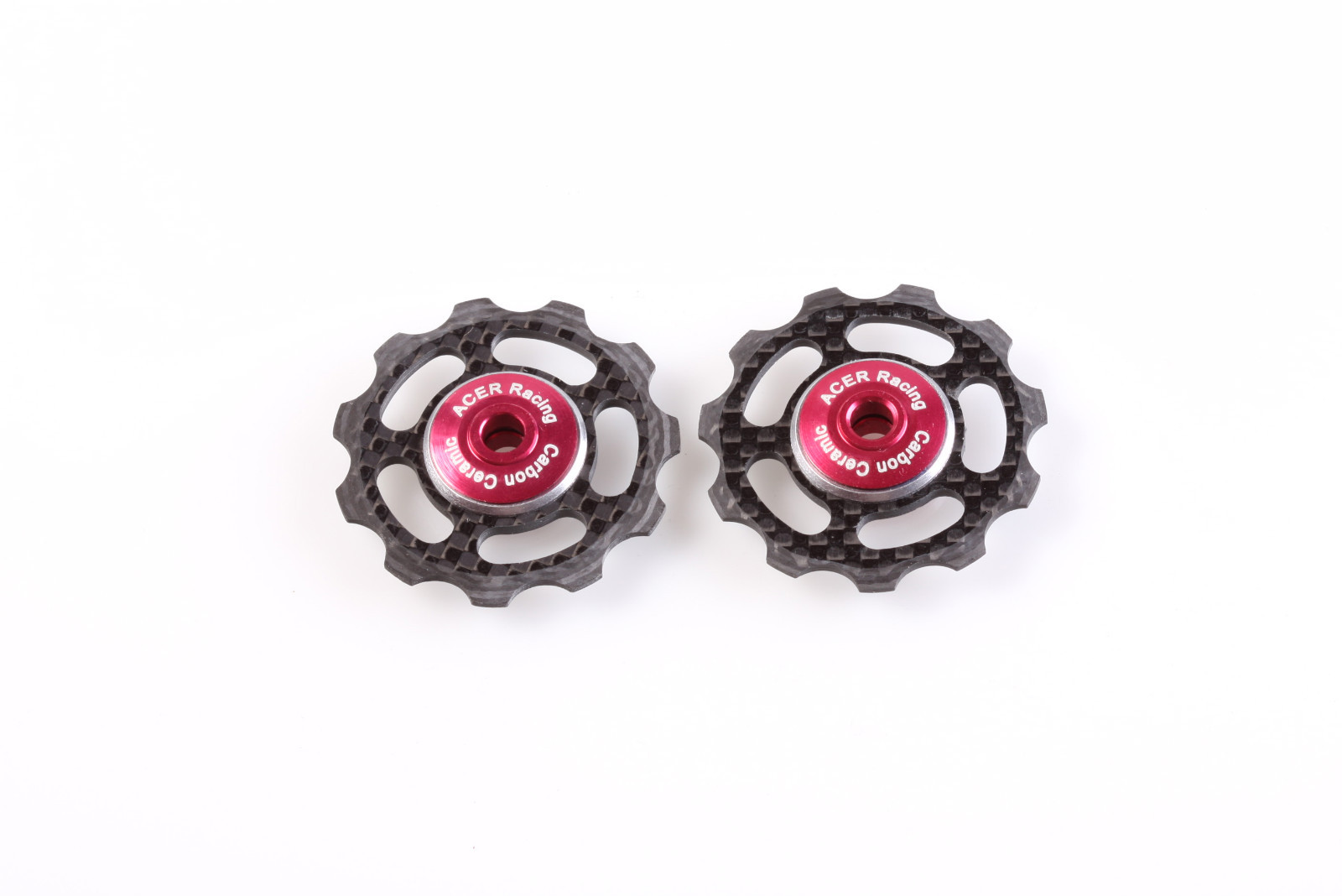 Carbon Fiber Jockey Wheels with Ceramic Bearings 6.5g by ACER Racing 10 speed