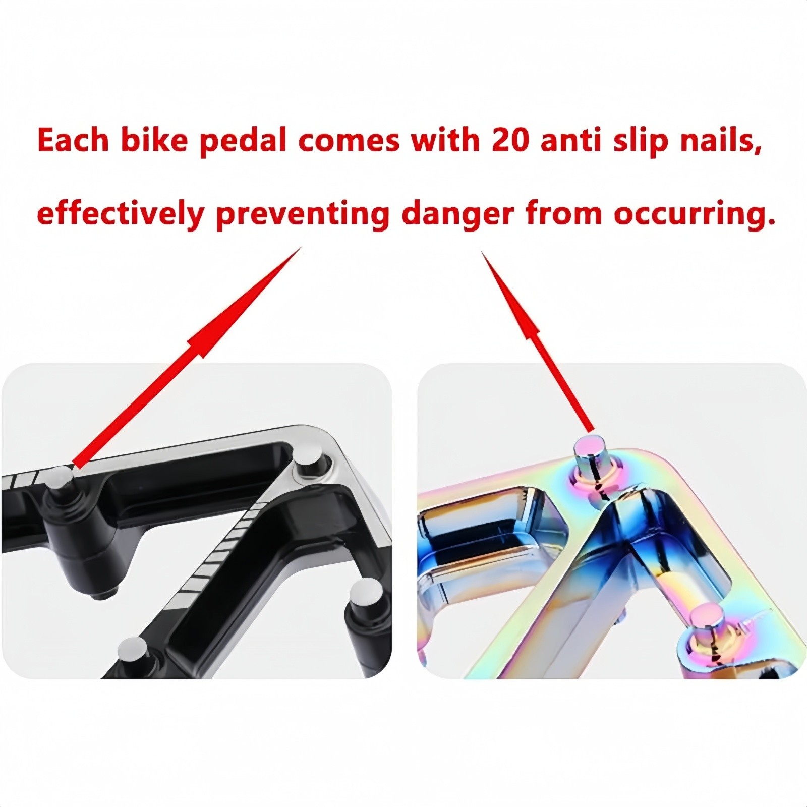 Fit MTB Road Bike Aluminum Pedals Lightweight Widen 9/16″ Bearing Pedal