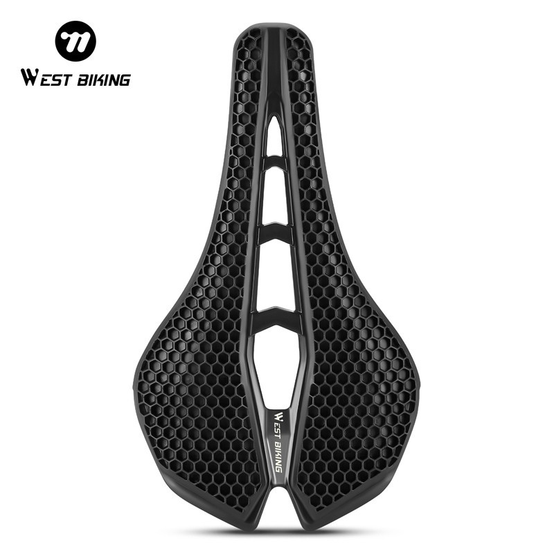WEST BIKING Bicycle Saddle 3D Honeycomb Structure Hollow Road Bike Seat Saddle