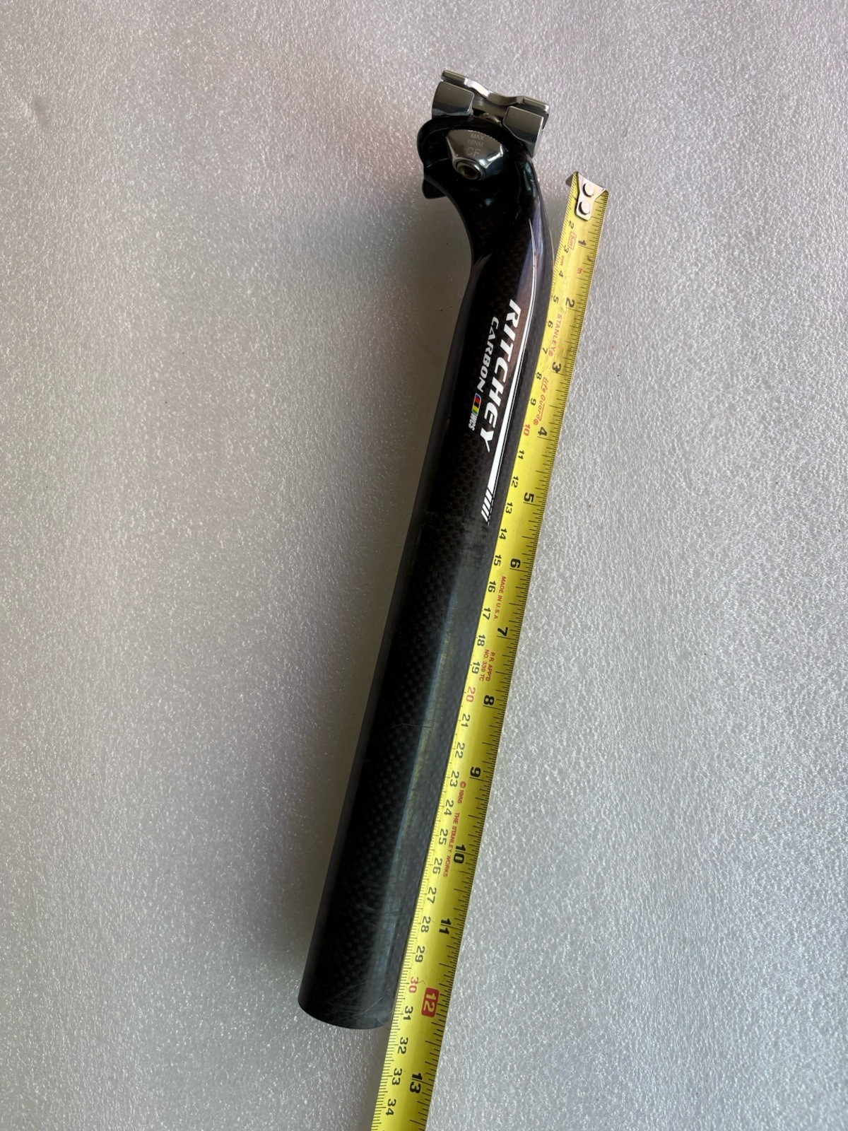 Ritchey HMF Carbon Seatpost 31.6mm Diameter. Weight 180g.