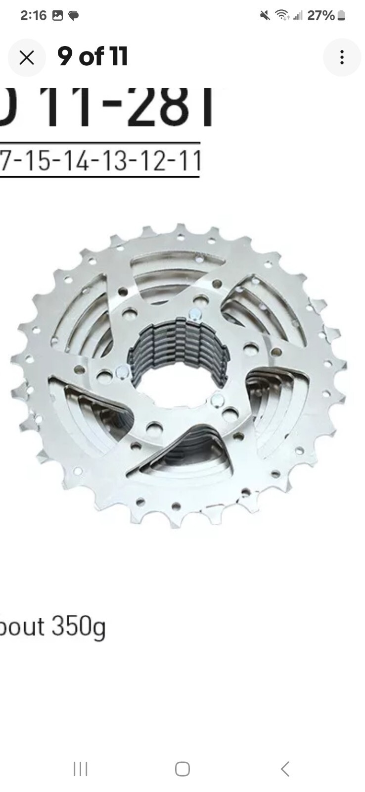 8/9/10/11S Freewheel Bicycle Bike Cassette Sprocket 28 Fit Shimano/SRAM U18