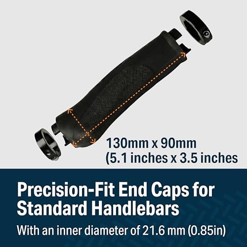 MTB Handlebar Grips – Bicycle Replacement Black (Thermoplastic Rubbers)