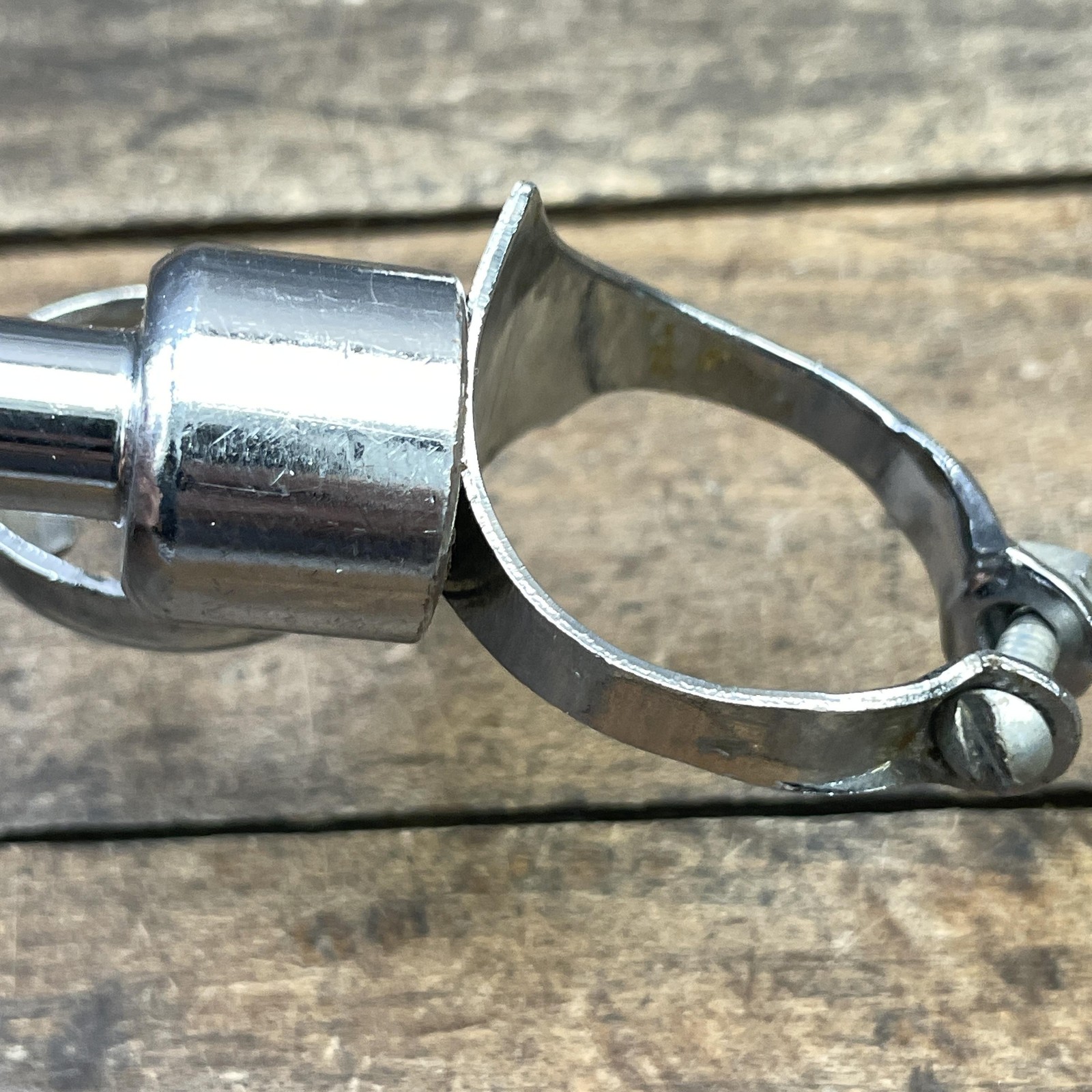 Vintage AFA 2 Steel Pump Umbrella Clamp On 28.6mm Made In France Road Bike 20g