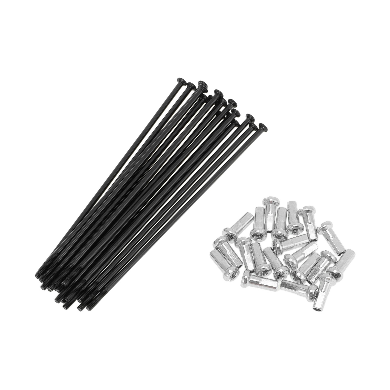 20 sets bike spokes straight shot 14G 89mm black carbon steel