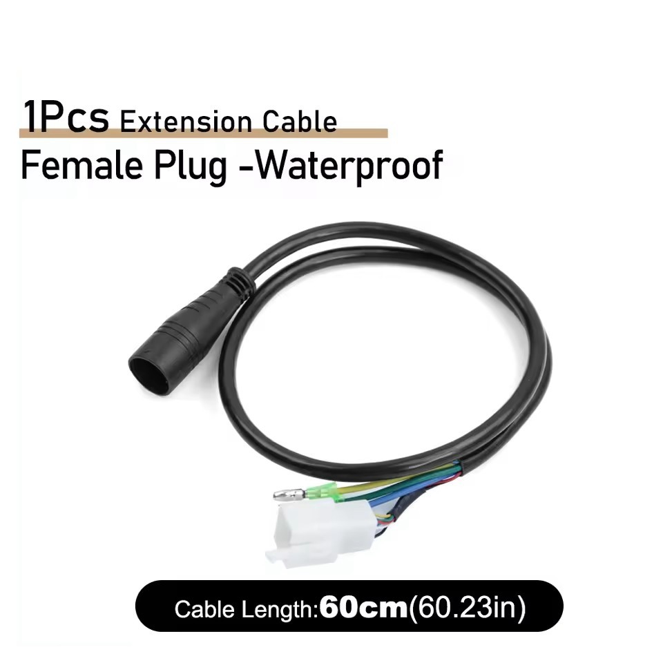 E-bike 12V-72V 1000W Hub Motor 9Pin Waterproof Extension Cable Conversion Line
