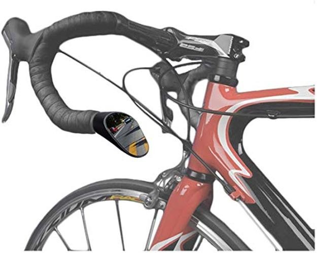Road Drop Bar Rearview Bike Mirror – Safety Bicycle Mirror – Pair Dropbar Black