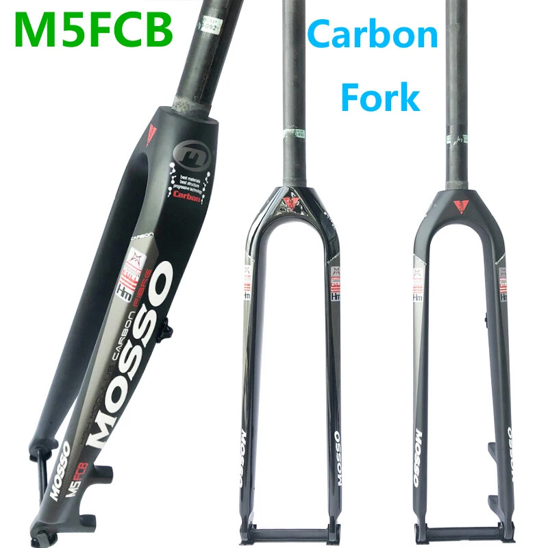 Carbon Bicycle Hard Fork 26/27.5/29er Road/MTB Bike Front Forks To M3 M5 M6