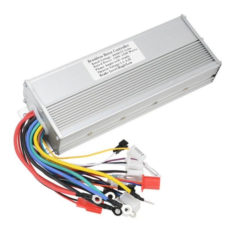 48V-72V Electric Bike Brushless Motor Controller 1200W-1500W 3 Gear Speed Design