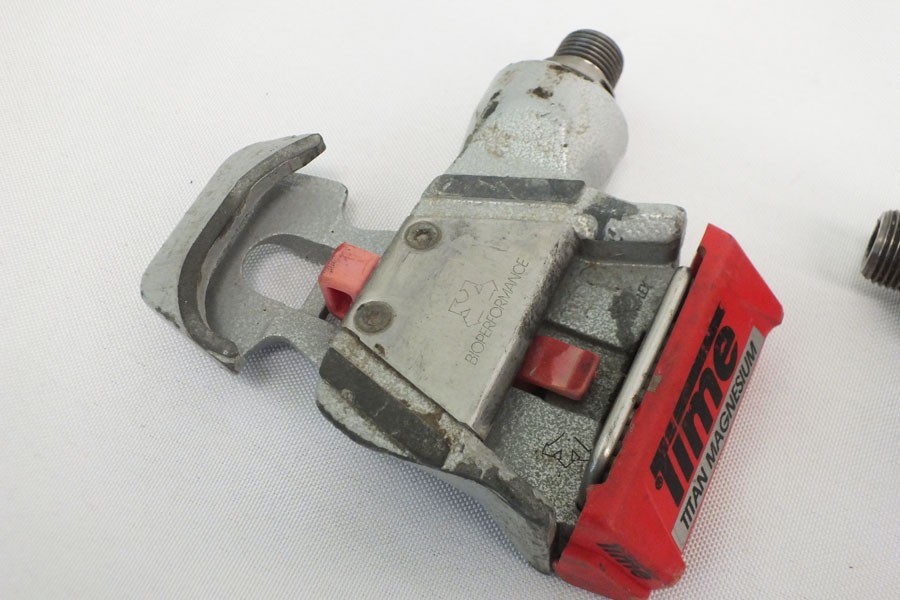 Vtg Time Titan Magnesium Road Pedals Clipless No Cleats 9/16 Road Bike France