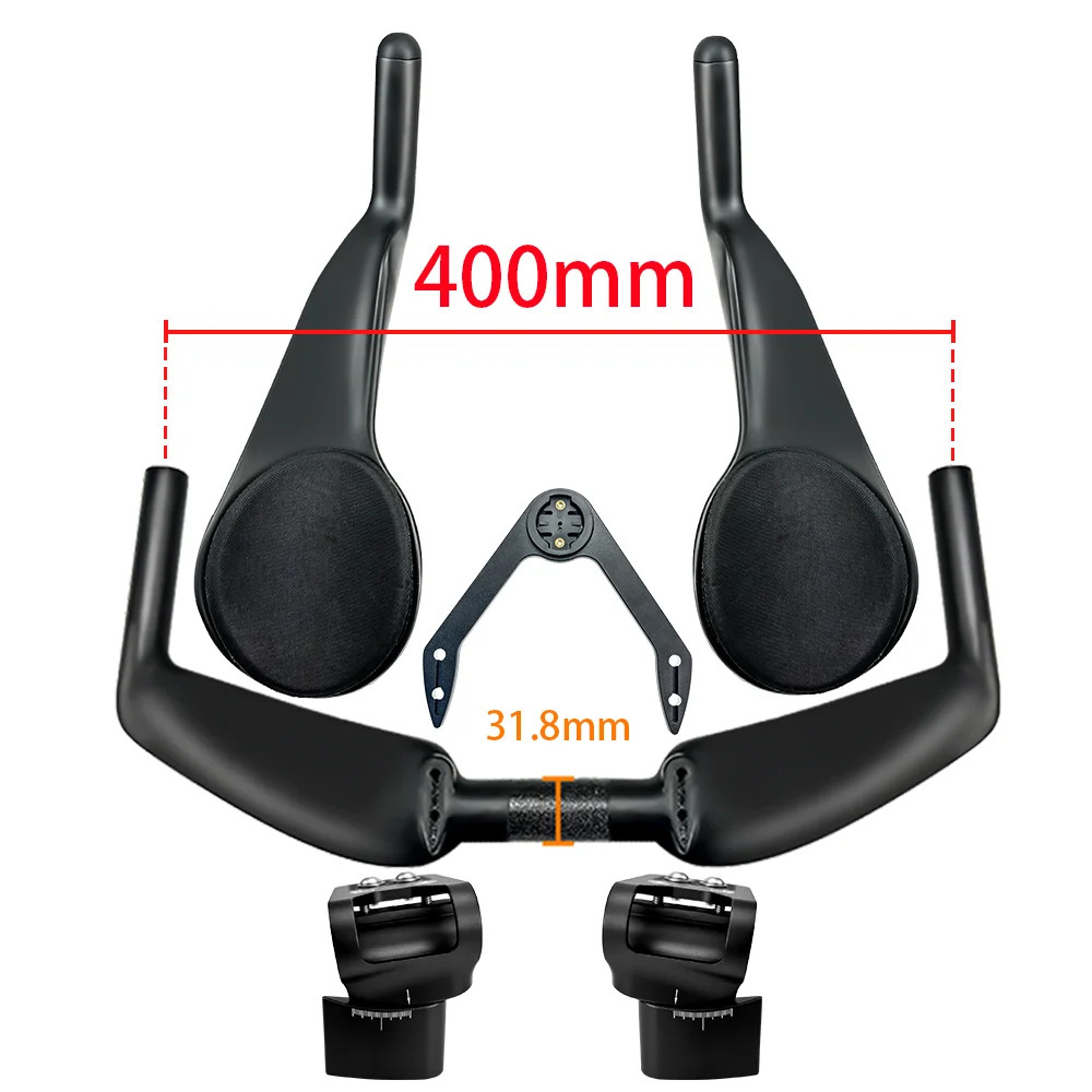 Carbon Bicycle Rest TT Handlebar Extension Triathlon Time Trial Cycling Parts