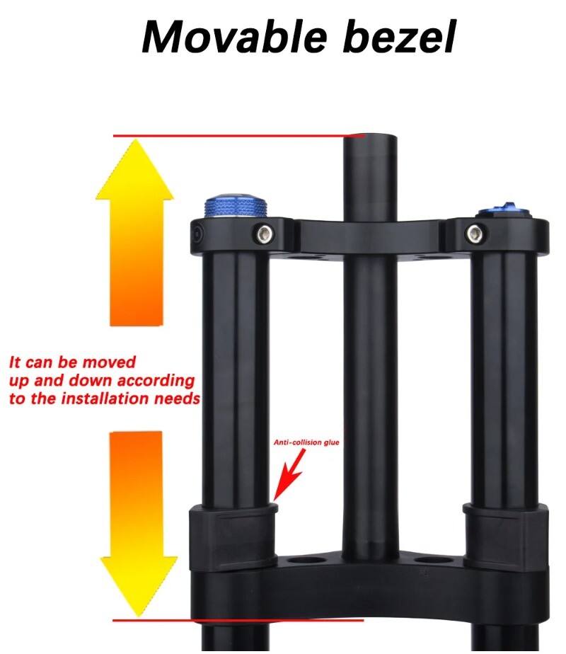 27.5 29in MTB Ebike Barrel Axle Air Pressure Suspension Fork Straight/Tapered