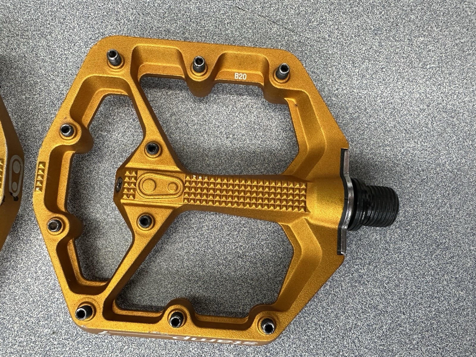 Crank Brothers Stamp 7 Small Platform MTB Pedals, Aluminum Orange