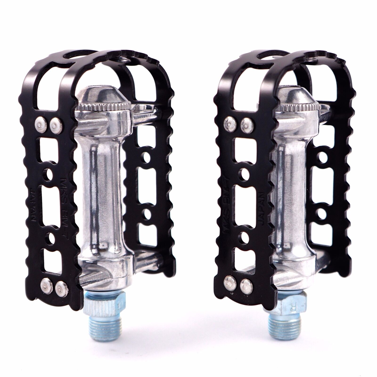 MKS BM-7 1/2″ Old School BMX Road City Bike Pedal Black Silver Red Blue Copper