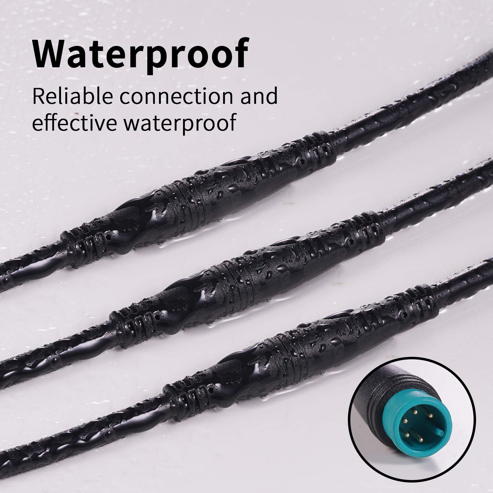 Extension Cable 2Pin/3Pin/4Pin/5Pin/6Pin/8Pin/9Pin Waterproof Plug Works for …