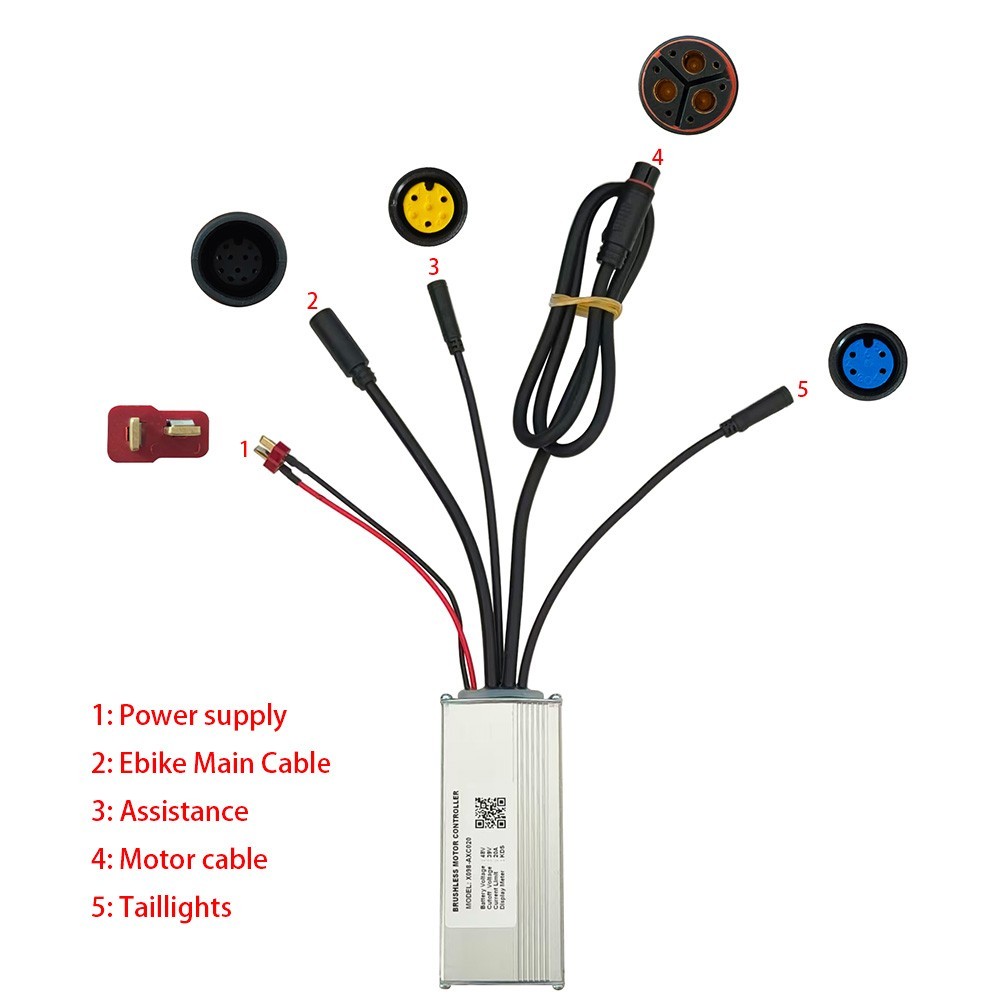 Brushless Motor Controller X098-AXC020 48V 20A Electric Bike Conversion Kit KDS